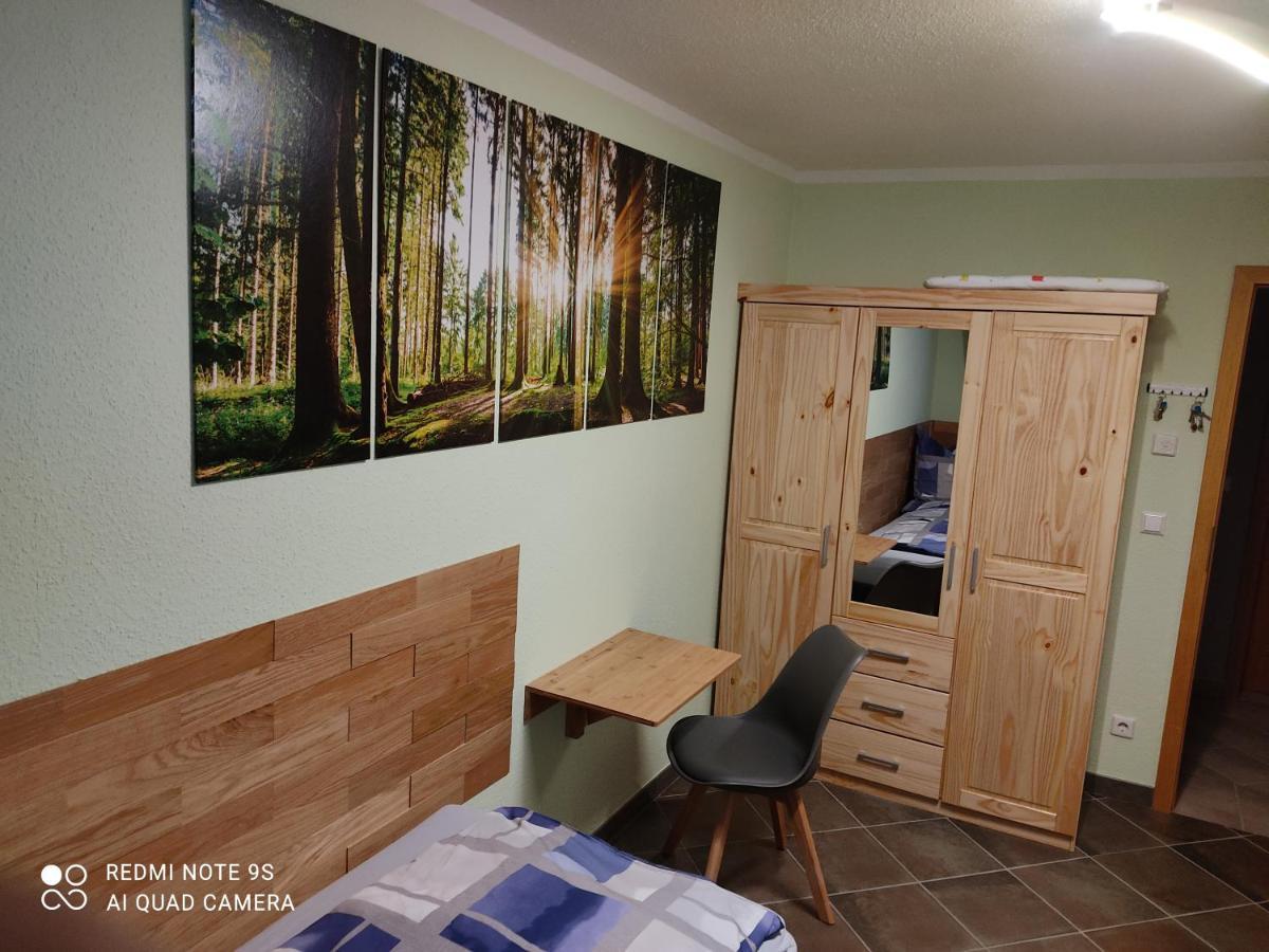 Grosszuegige Ferienwohnung Am Waldesrand Im Seenland Lauta Luaran gambar